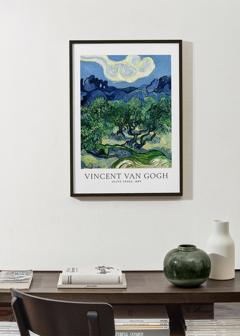 Botanical print Olive Trees by Van Gogh | Wall art, framed prints