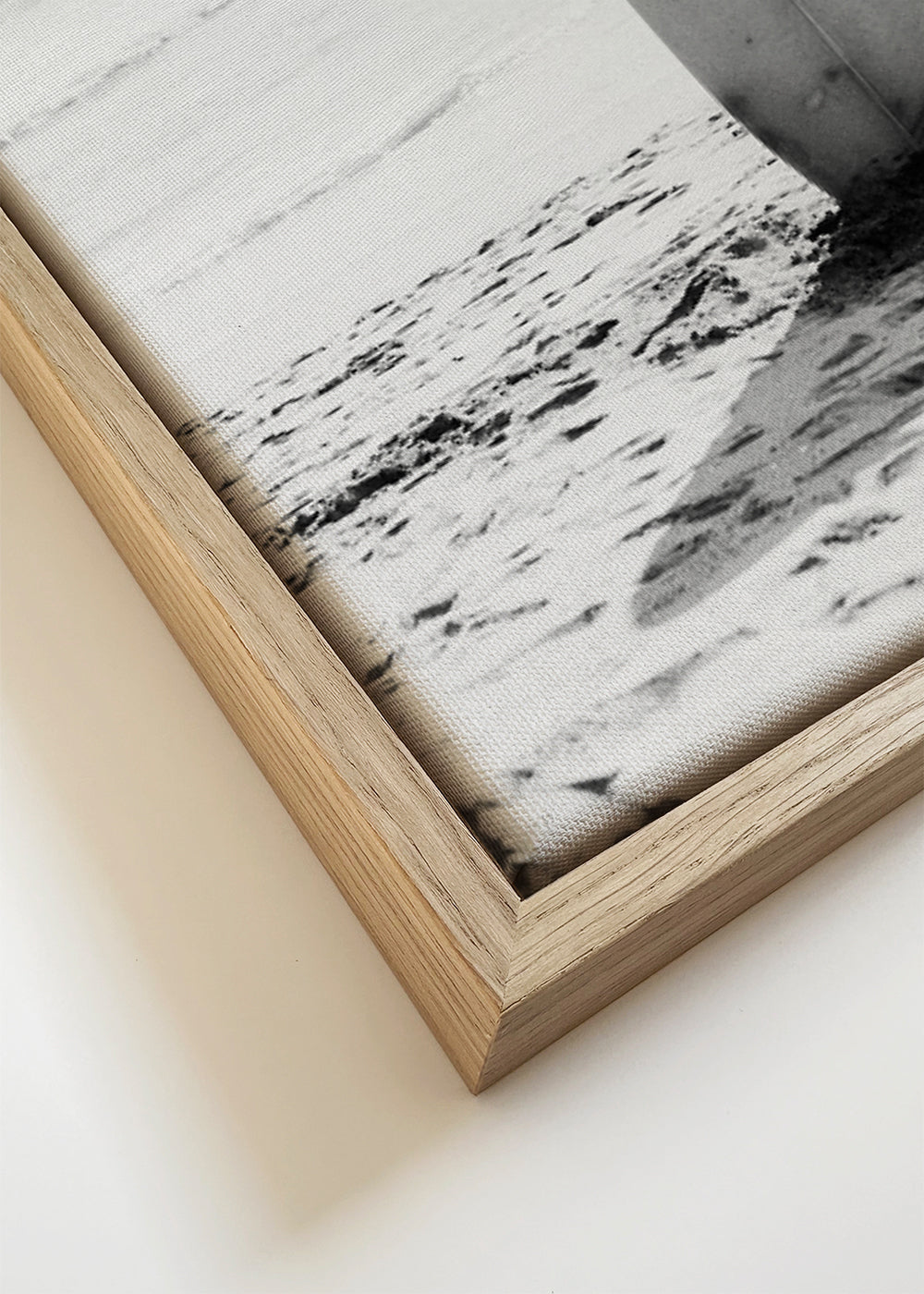 Beach Vintage Surfing board Black & White