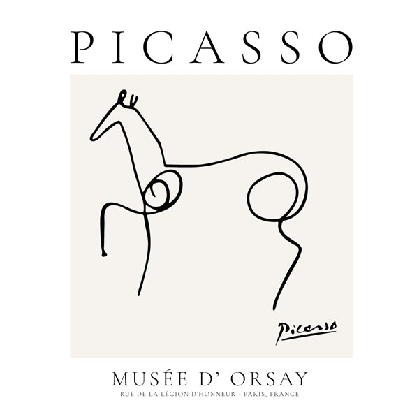 Pablo Picasso Animals Drawing Horse II