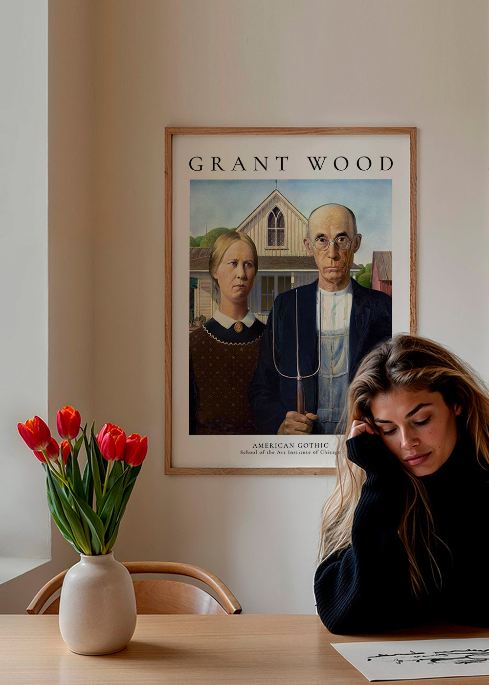 American Gothic by Grant Wood