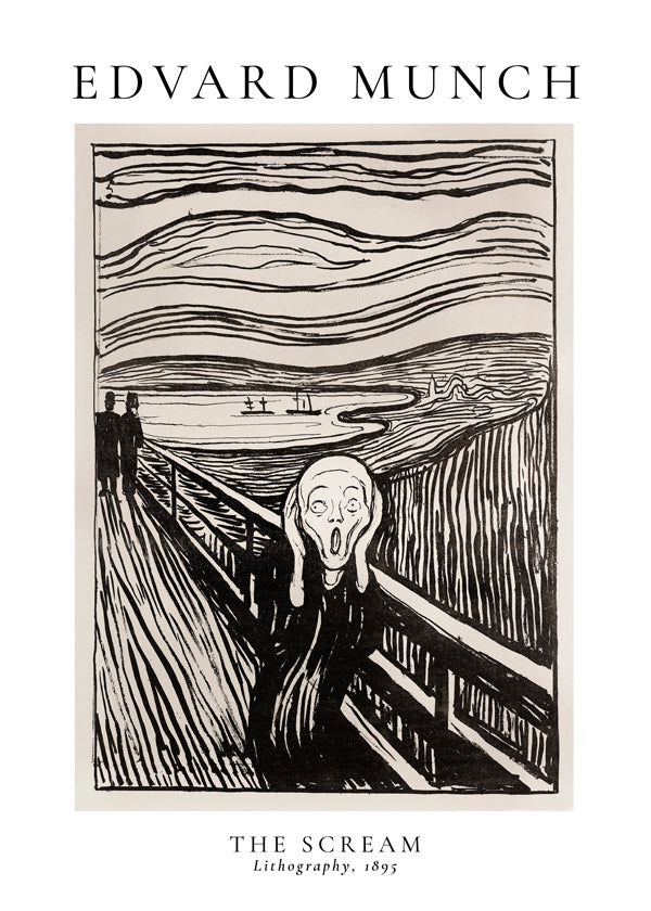 Edvard Munch The Scream Lithograph