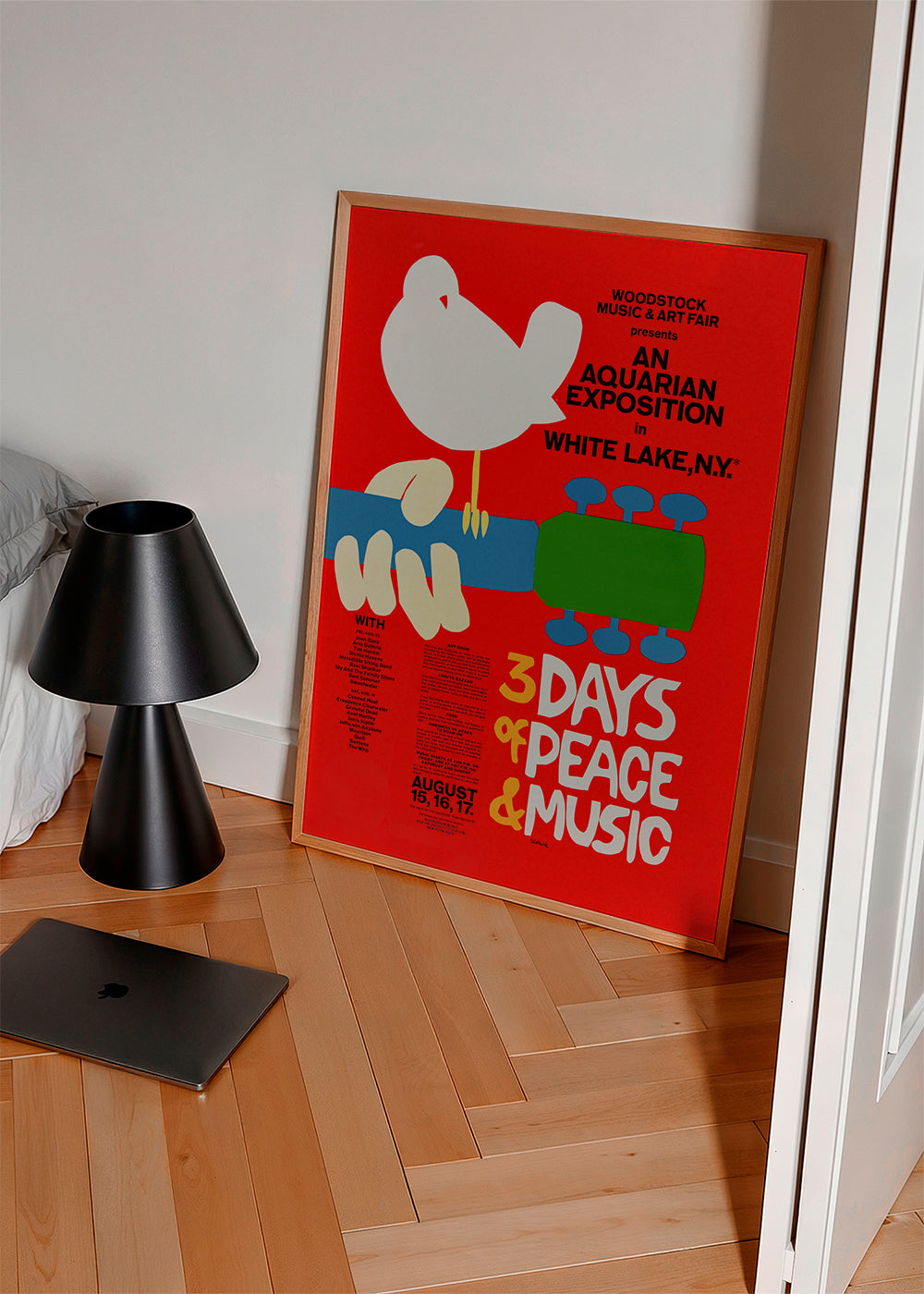 Vintage print Woodstock 3 Days of Peace | Wall art, framed prints