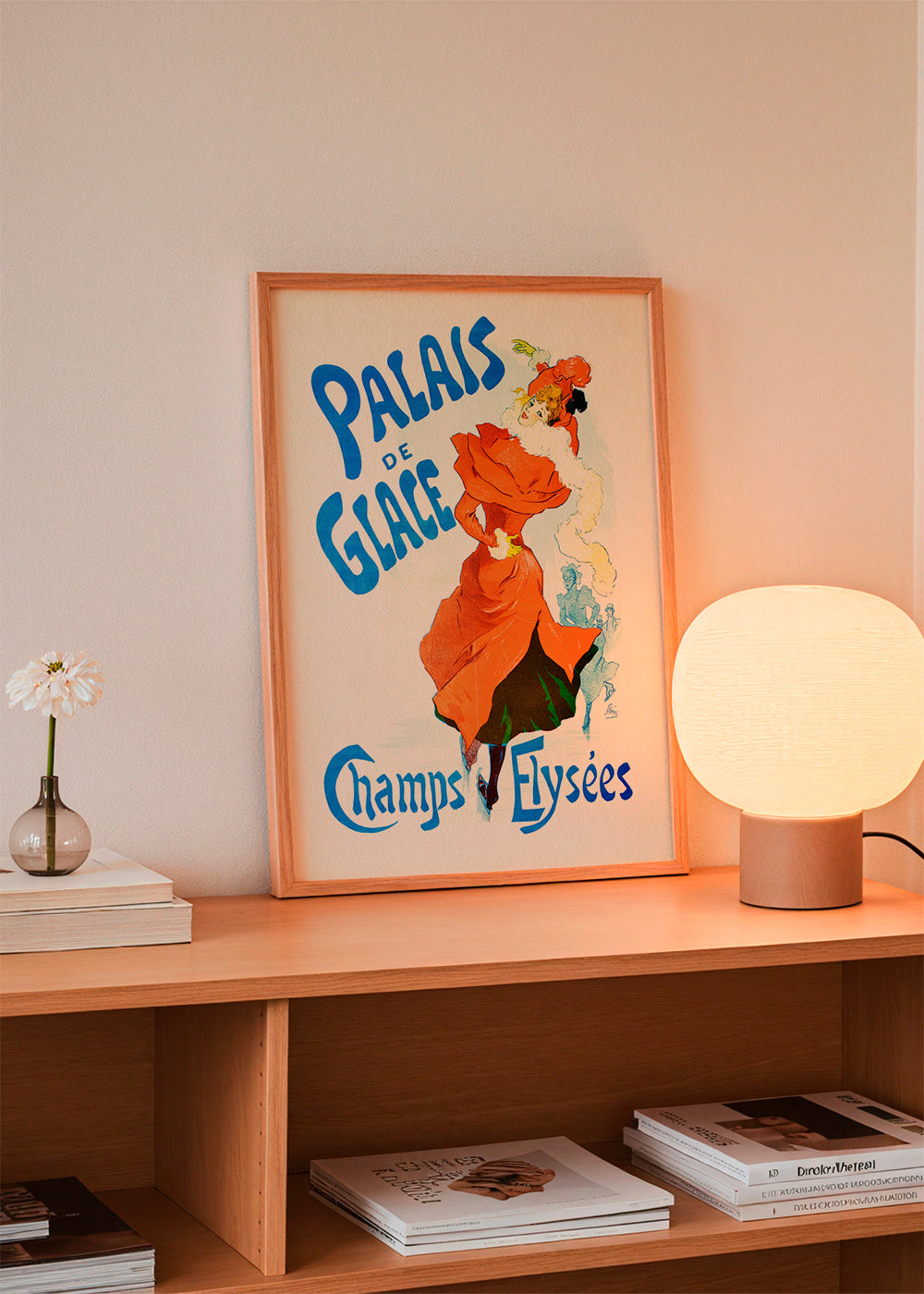 Vintage poster for the Palais de Glace ice skating rink, Champs-Elysees, Paris