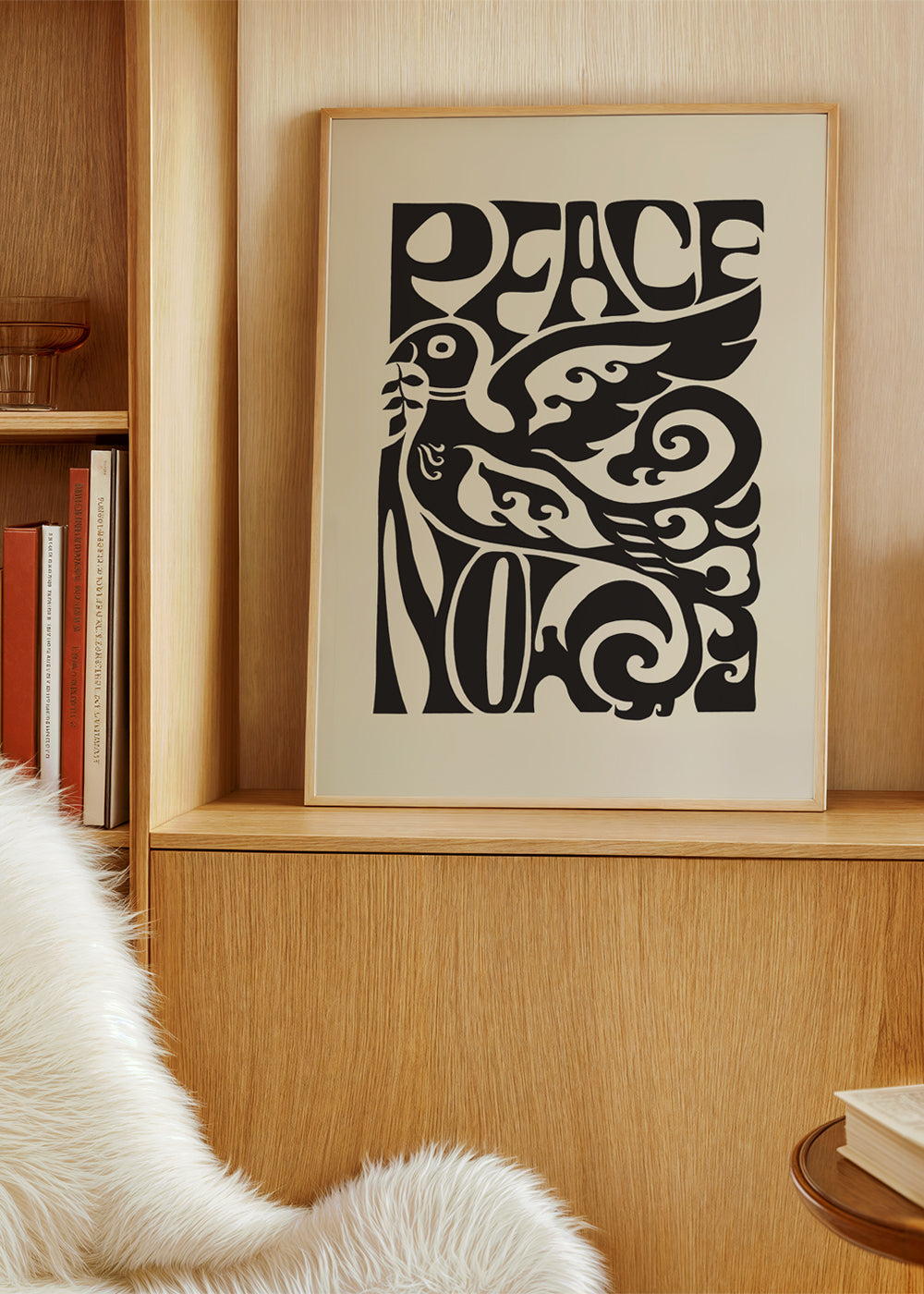 Vintage poster Dove and 70s typography | Wall art, framed prints