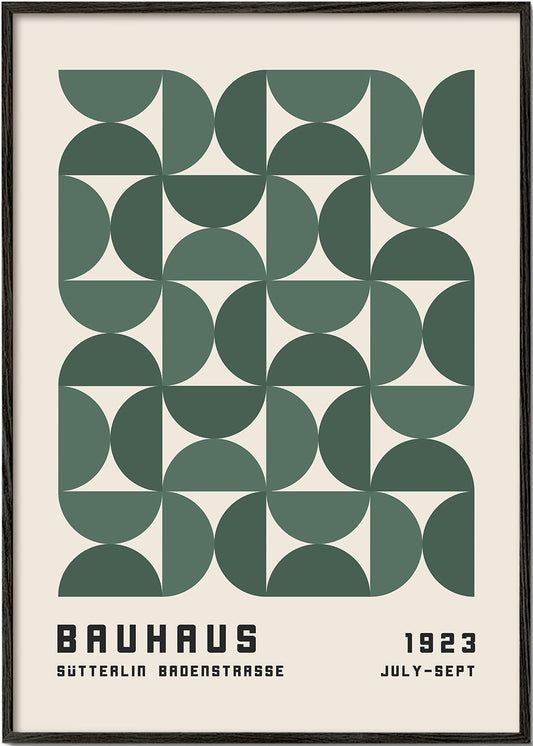 Bauhaus Green Exhibition Poster