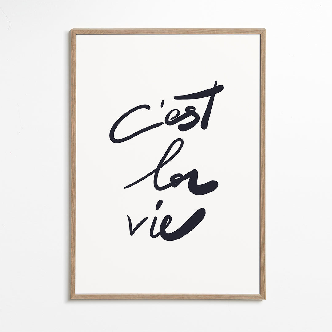 c'est la vie poster