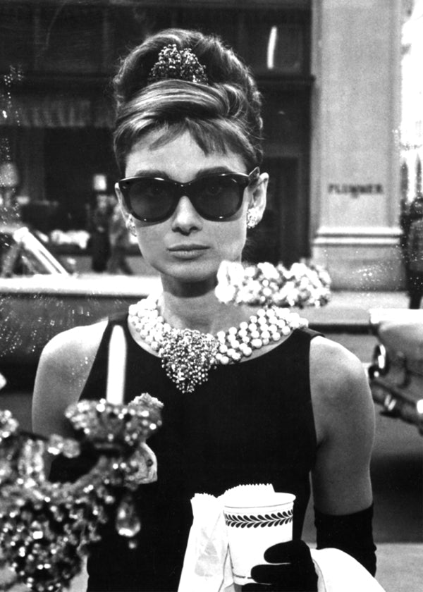 Audrey Hepburn in Breakfast at Tiffany vintage photograph.