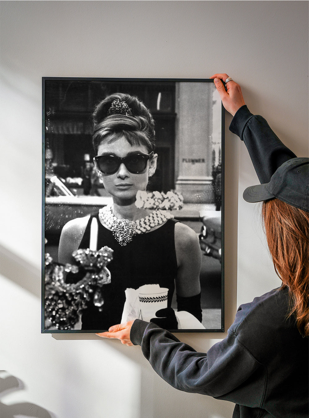 Audrey Hepburn in Breakfast at Tiffany vintage photograph.