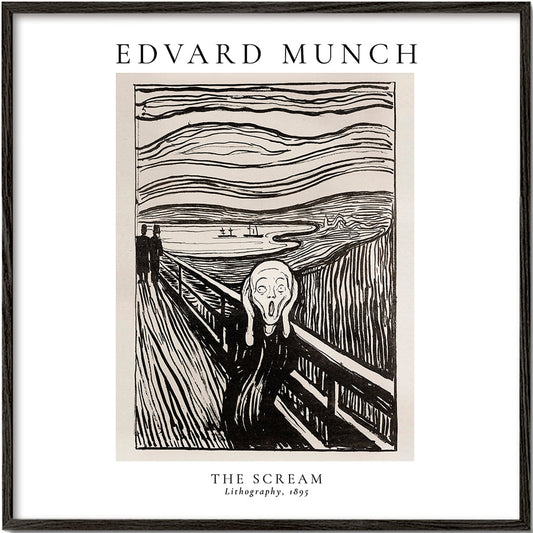 Edvard Munch The Scream Lithograph - Square