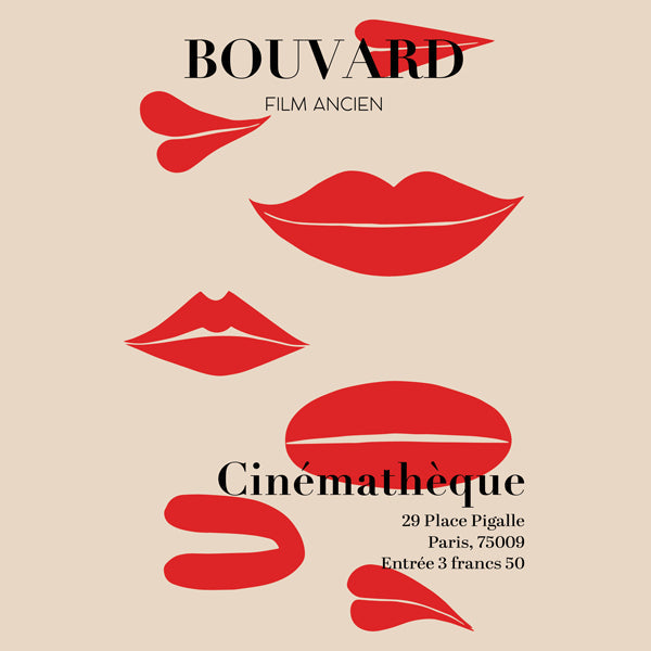 Bouvard Cinémathéque 1969 Film Poster - Square