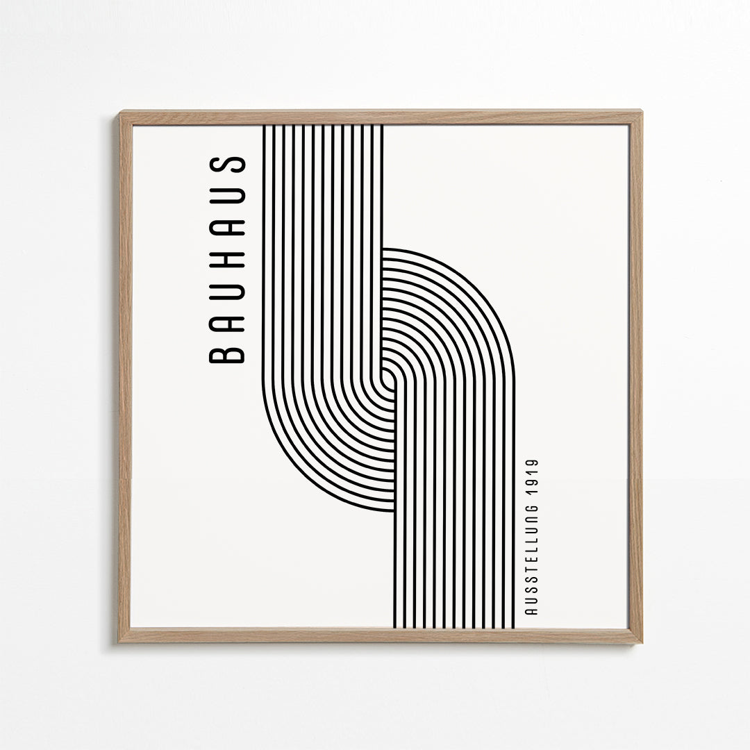 BAUHAUS AUSSTELLUNG Exhibition Poster  1919 - Square