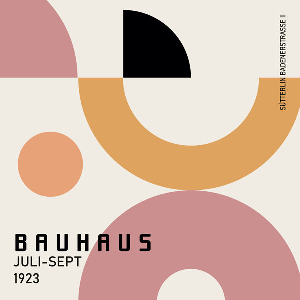 COLORFUL BAUHAUS NO.1 POSTER - Square