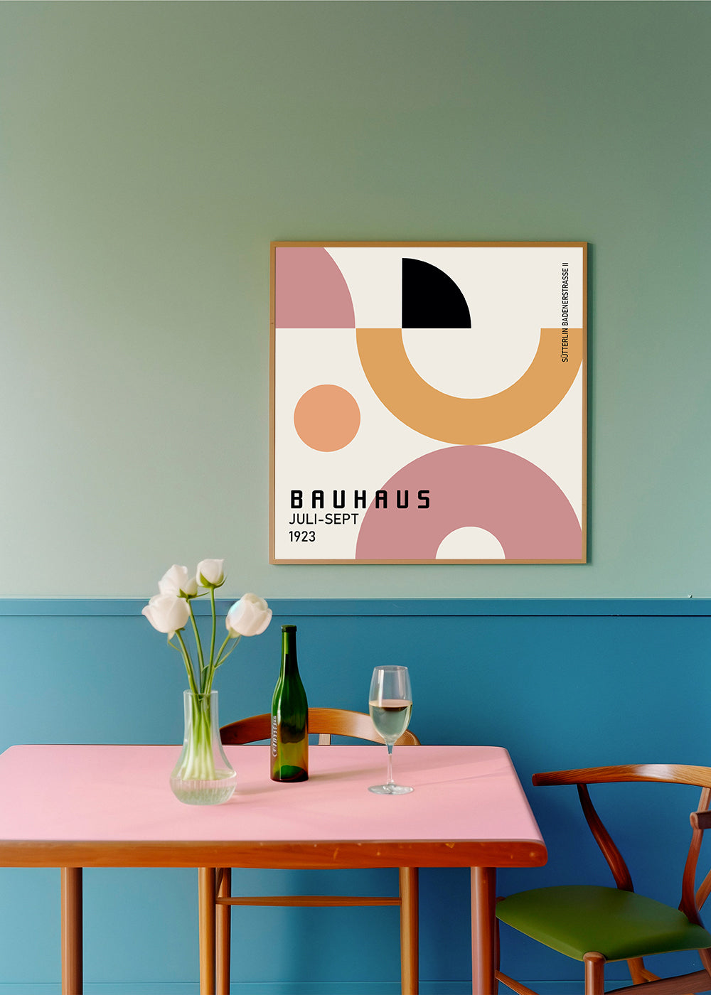 COLORFUL BAUHAUS NO.1 POSTER - Square