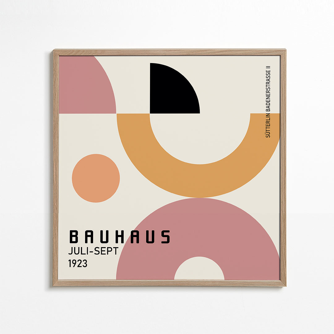 COLORFUL BAUHAUS NO.1 POSTER - Square