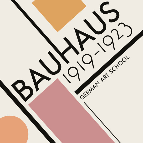 COLORFUL BAUHAUS NO.3 POSTER - Square