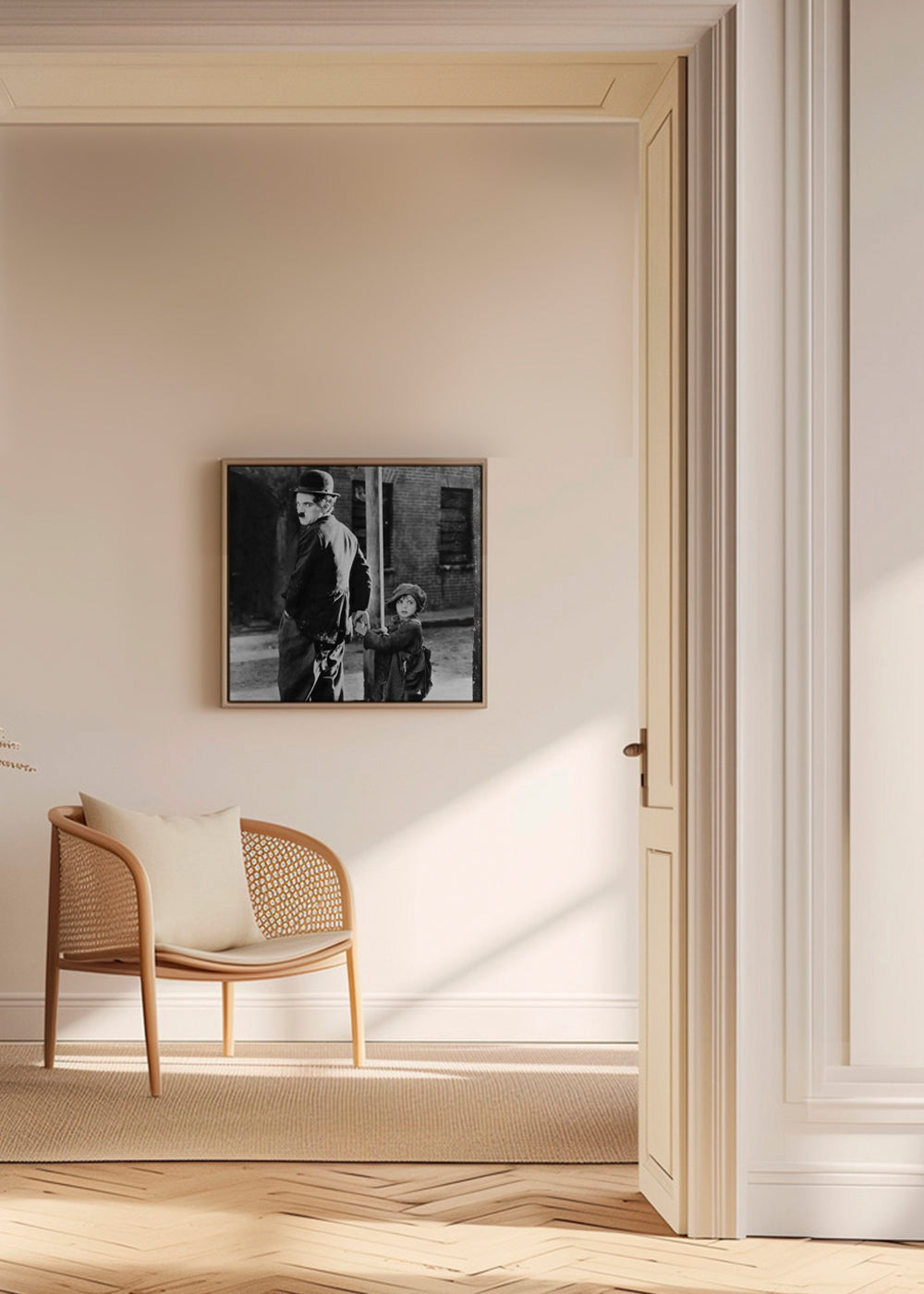 Charlie Chaplin Vintage Photograph - Square