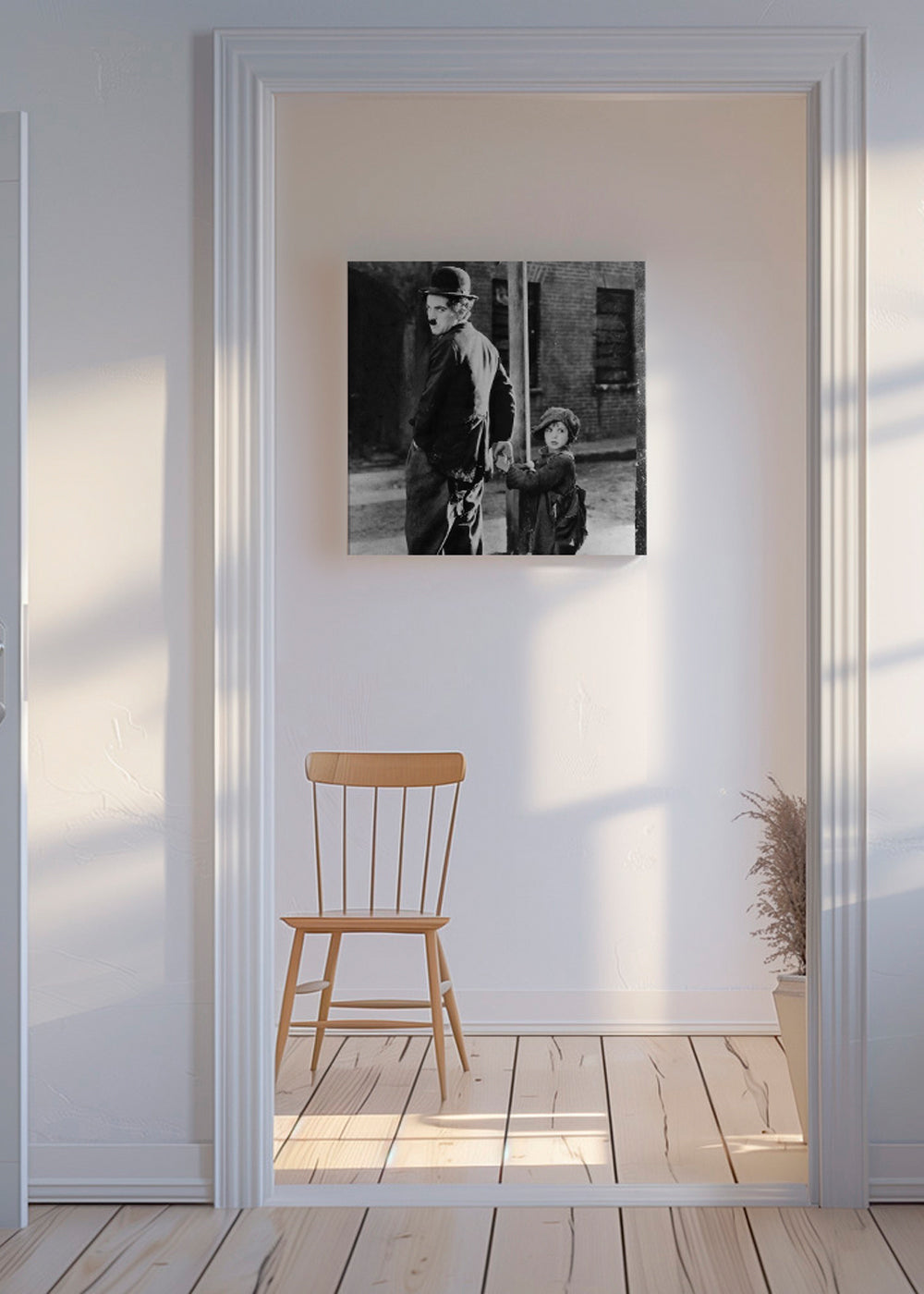 Charlie Chaplin Vintage Photograph - Square