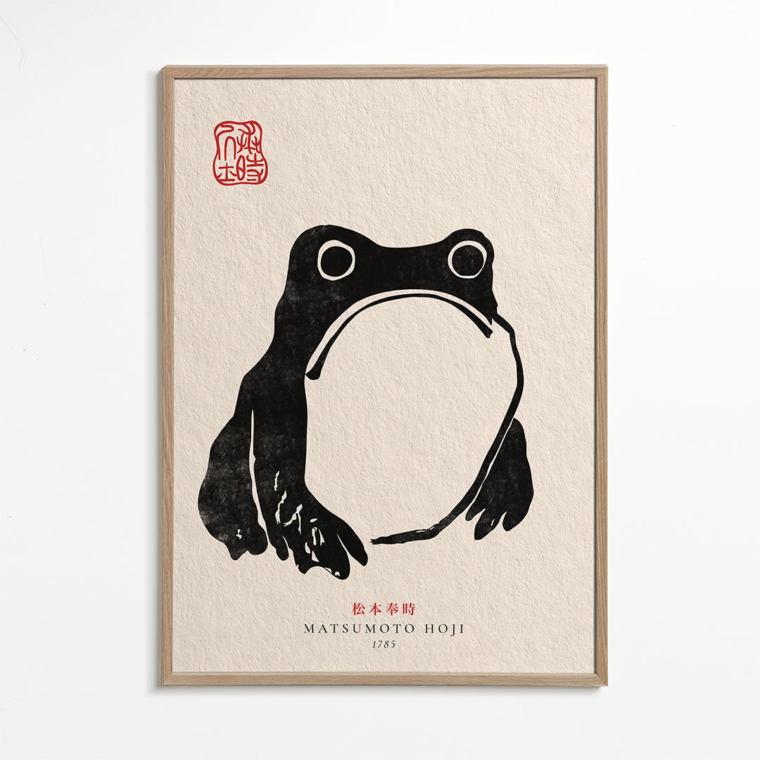 Scandinavian wall art Matsumoto Hoji, Frog III | Wall art, framed