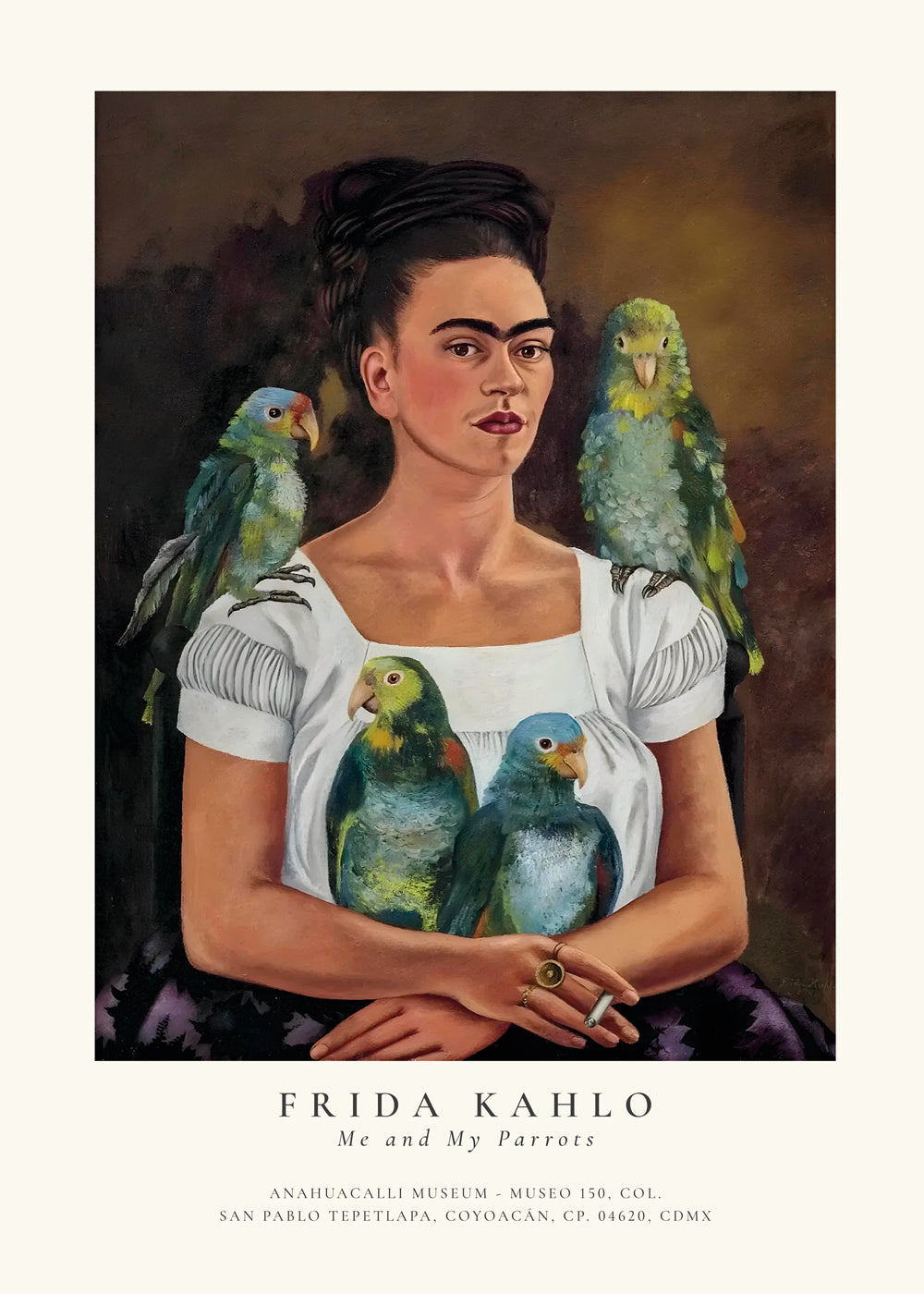 Frida Kahlo, Me and My Parrots