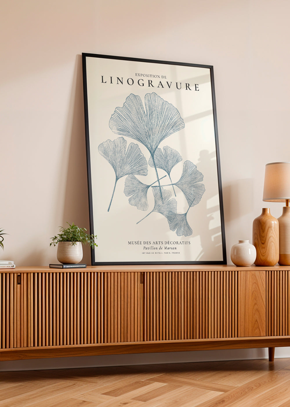 Exposition de linogravure, Ginkgo leaves