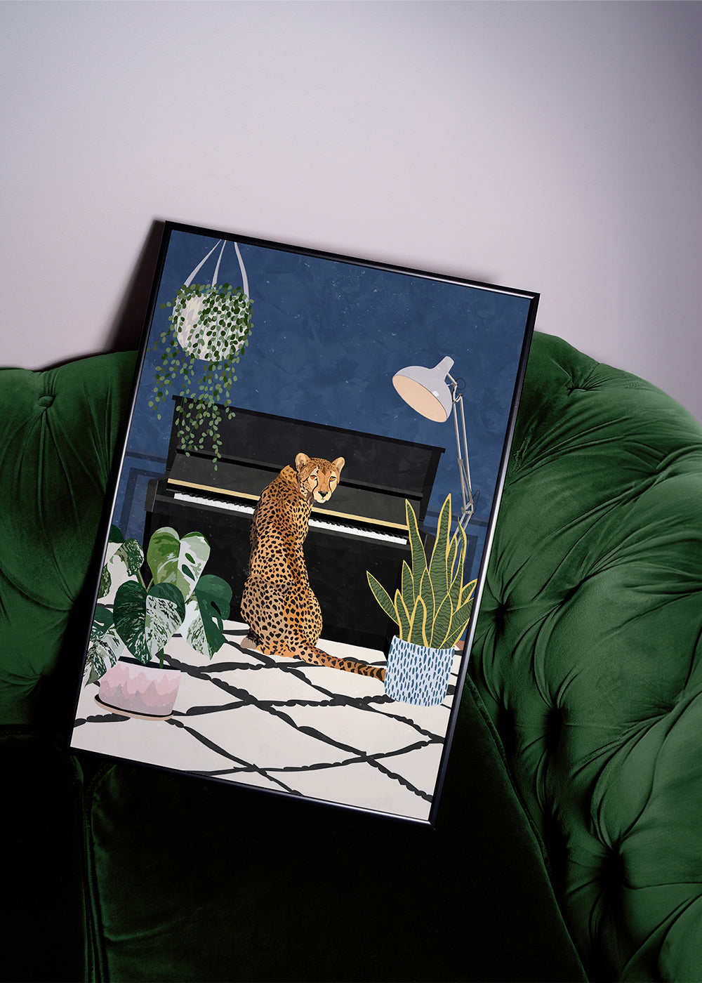 Cheetah plays the piano