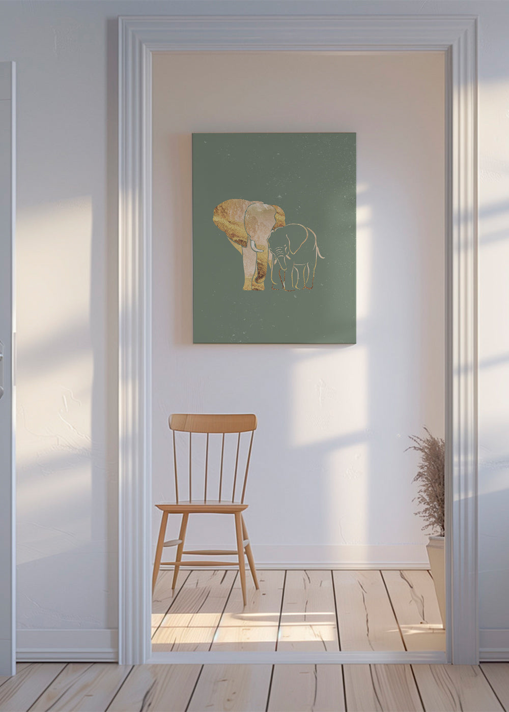 Golden Elephant sage green 2