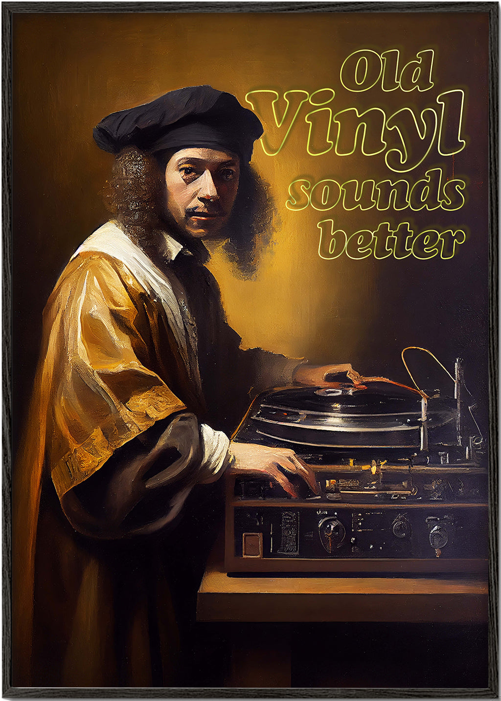 Old vinyl sounds better