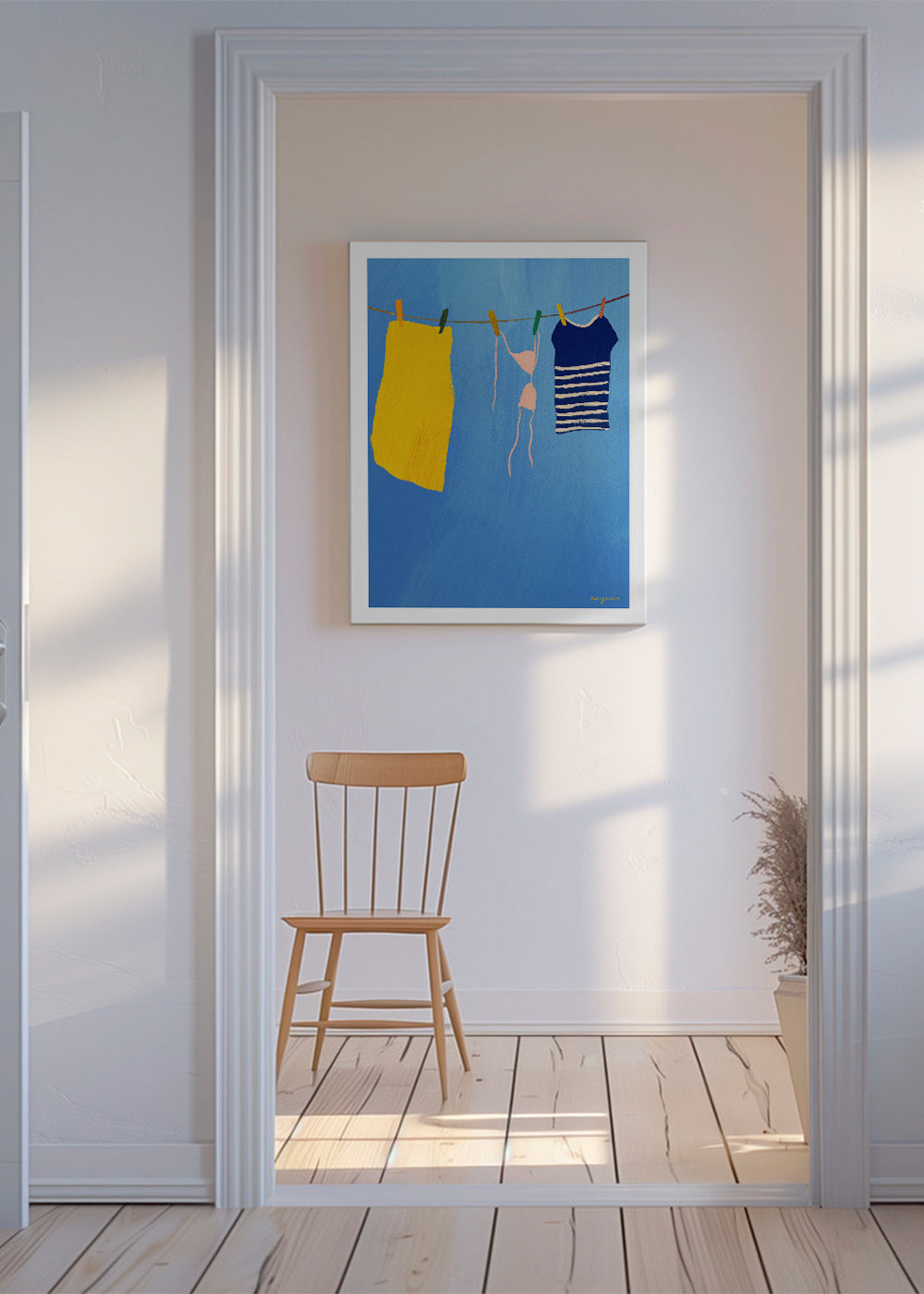 Illustration Summer laundry