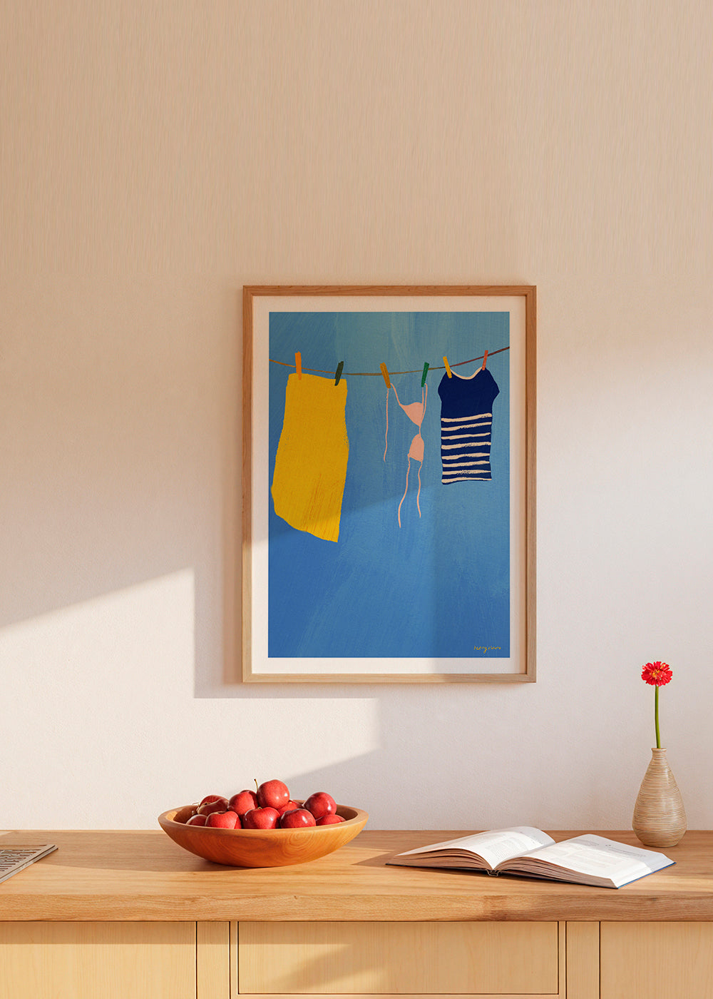 Illustration Summer laundry