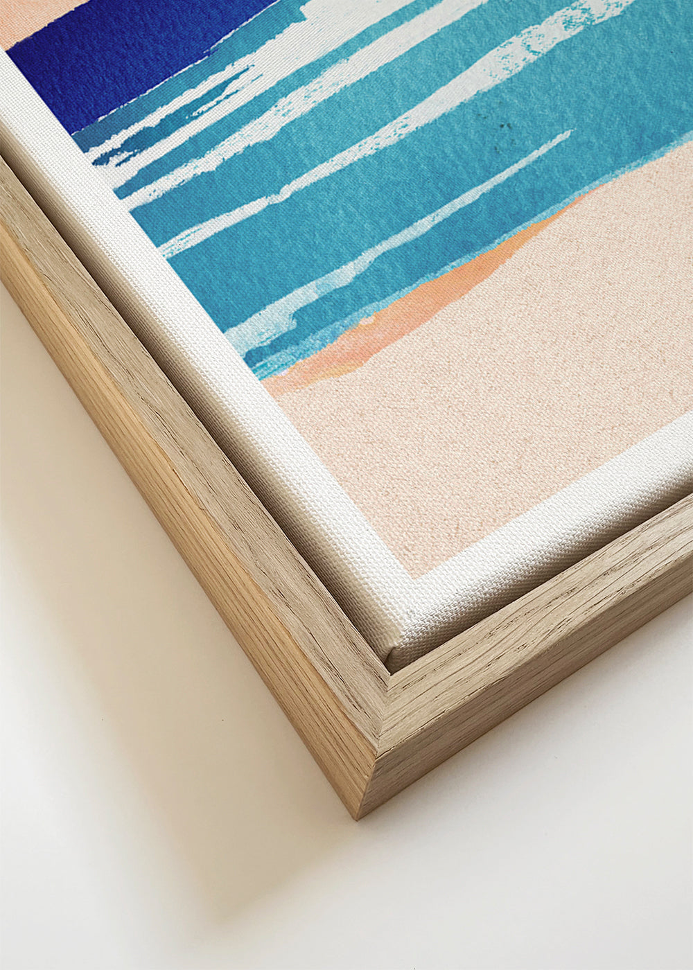 Landscape art Ocean sunset- minimalist painting