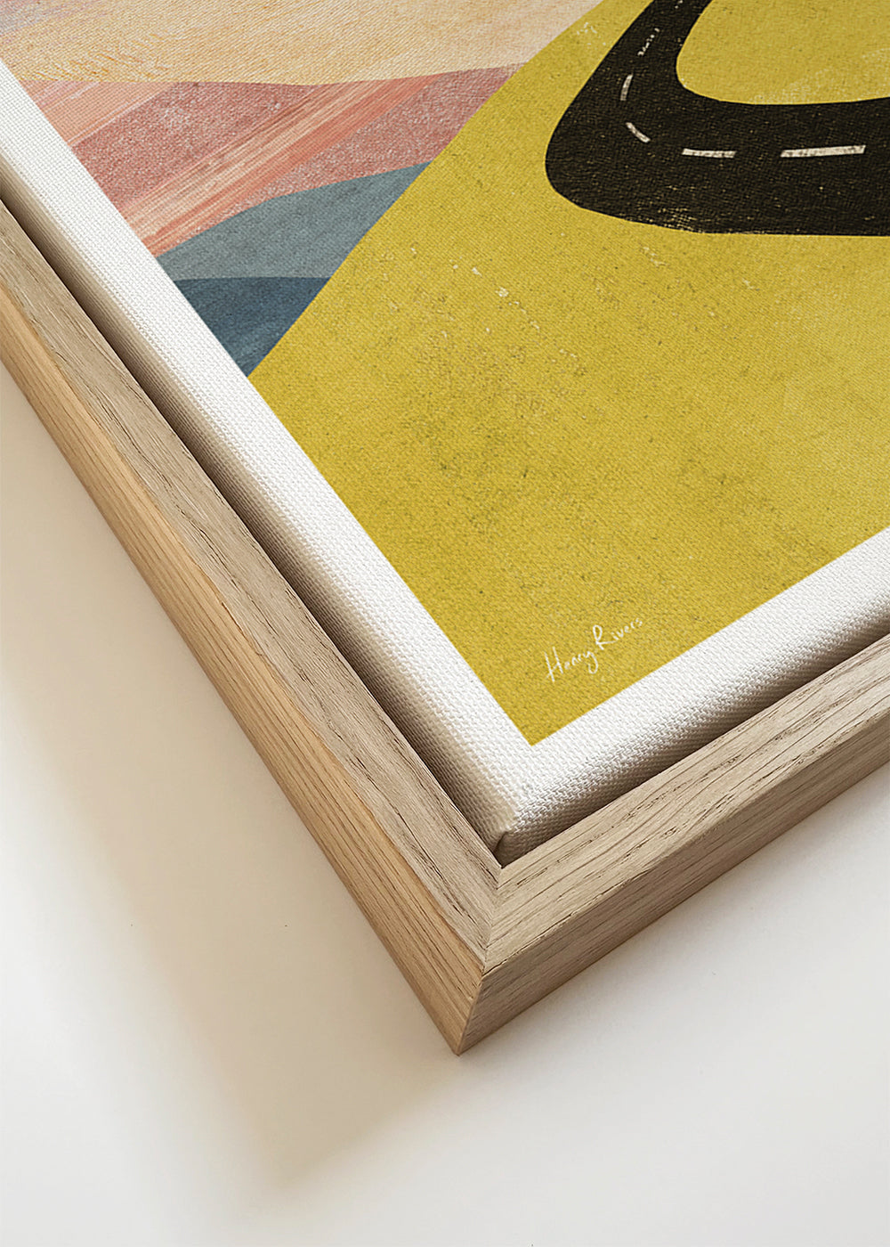 Landscape art Cycling in the mountains