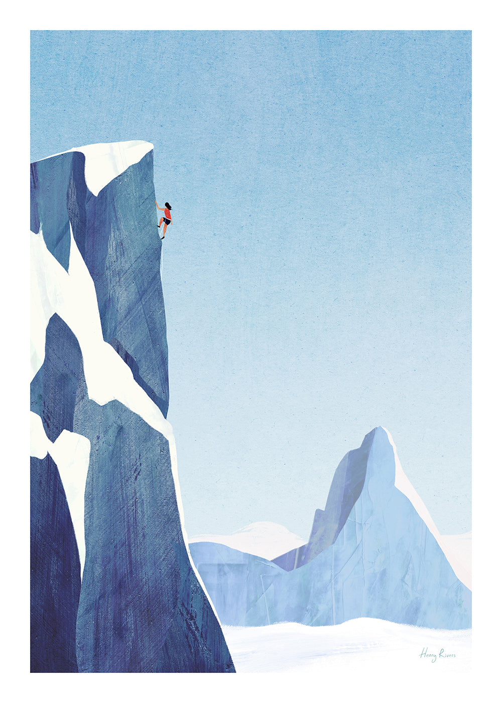 Landscape art Mountain climbing adventure