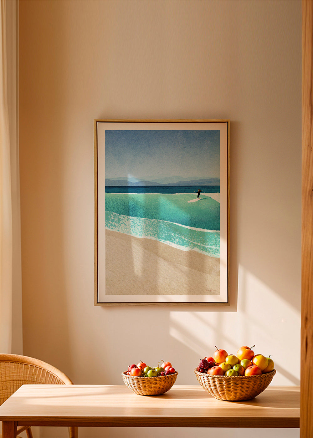 Landscape art Surfing the perfect wave