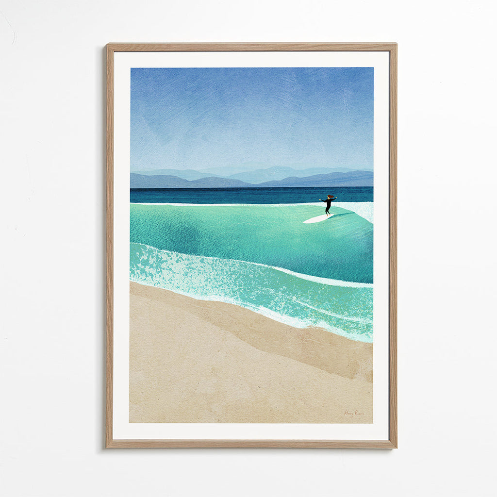 Landscape art Surfing the perfect wave