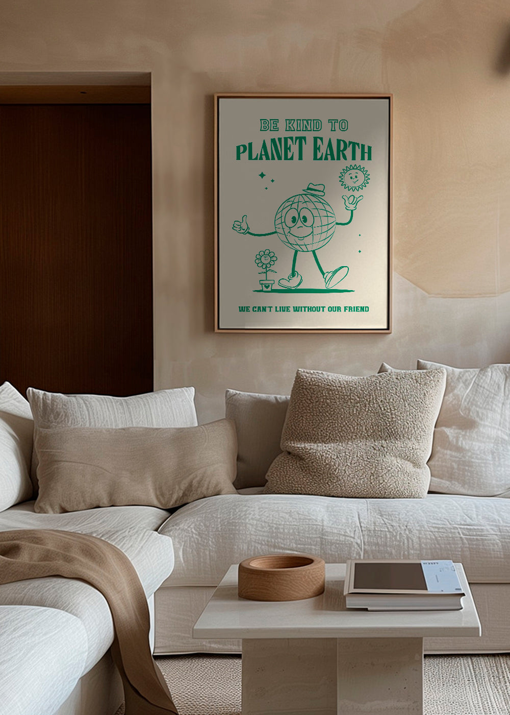 Be Kind Planet Earth - Oju Design 