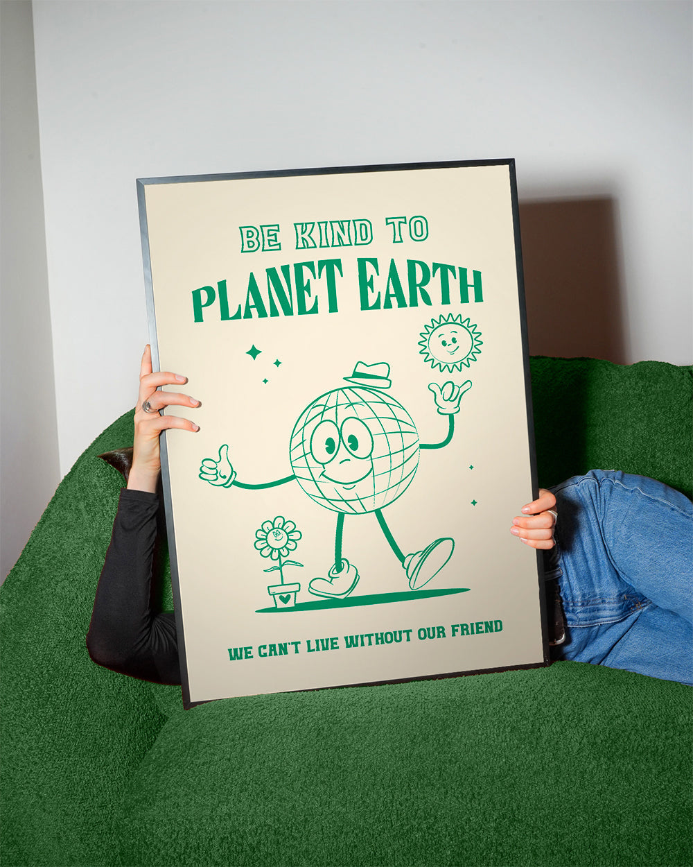 Be Kind Planet Earth - Oju Design 