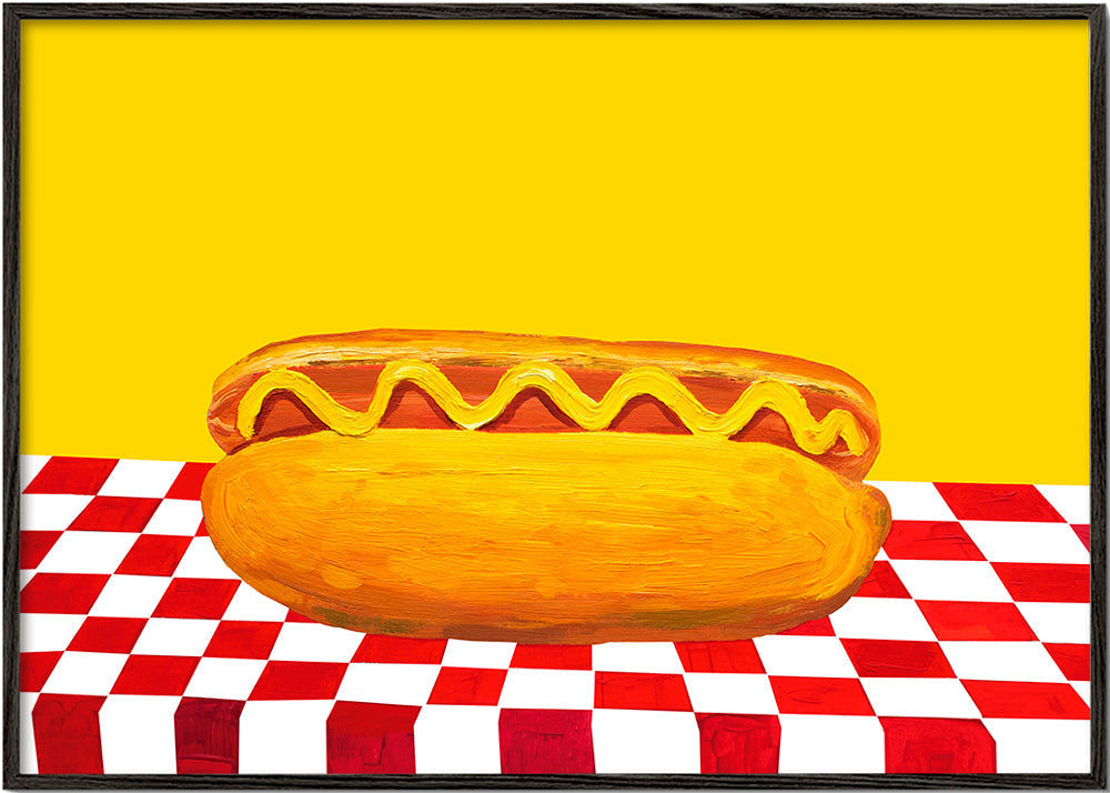 Hot Dog With Mustard Red Check Yellow - Alice Straker 