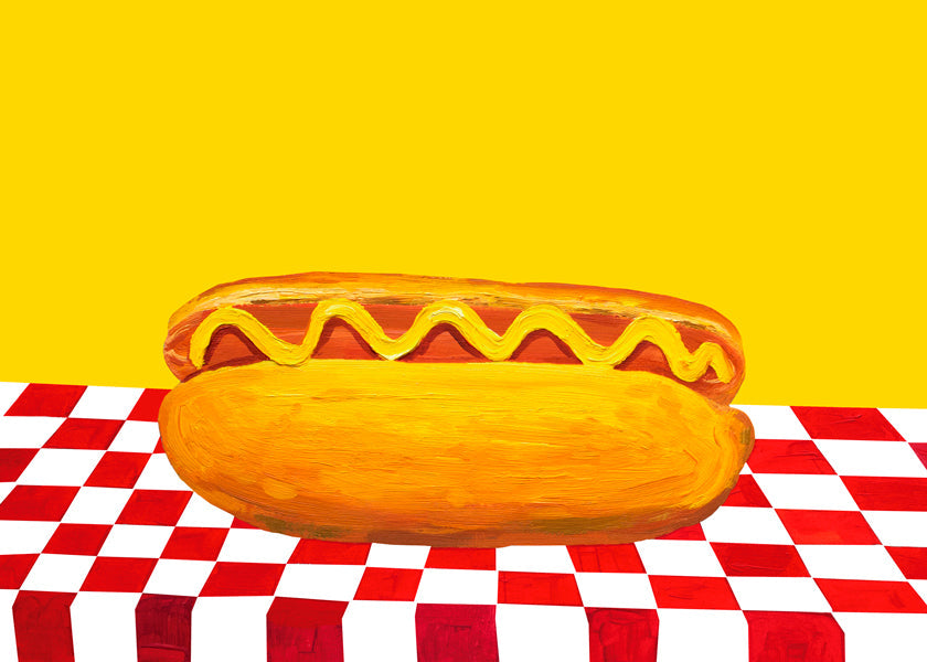 Hot Dog With Mustard Red Check Yellow - Alice Straker 