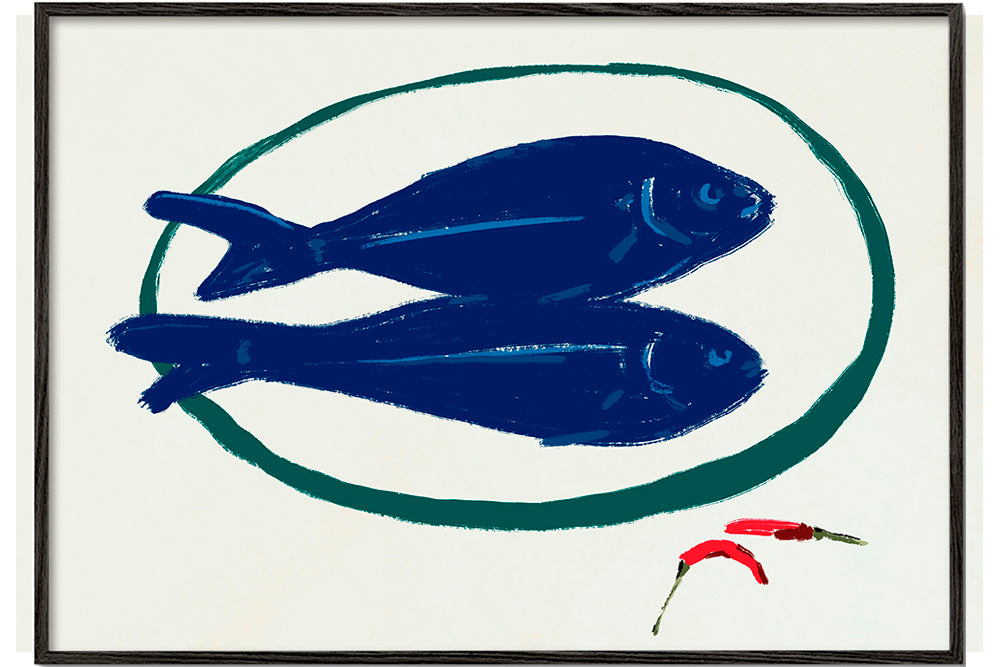 Blue fishes still life - Little Dean 