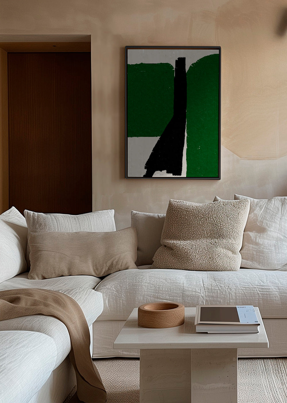 Green Black Oil Abstract - THE MIUUS STUDIO