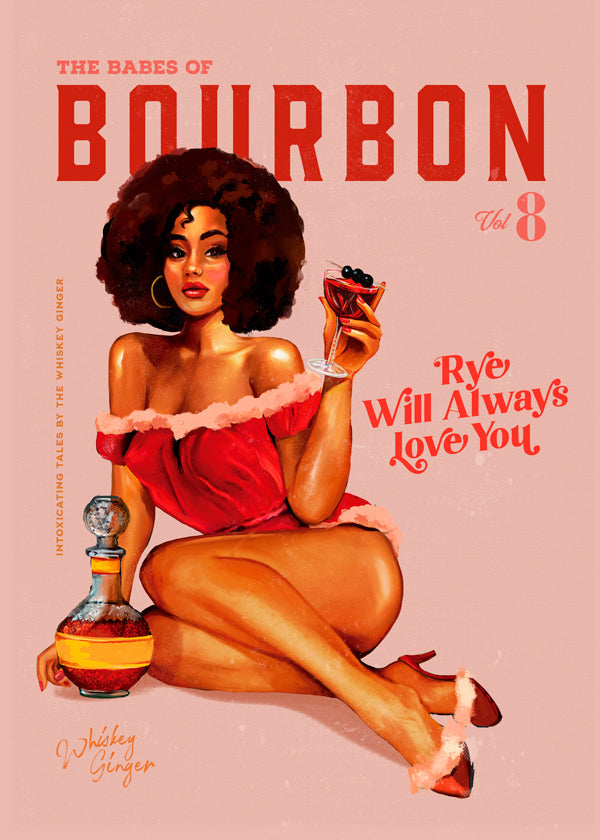 Babes of Bourbon Vol 8 Vintage Pinup Girl With Afro - The Whiskey Ginger