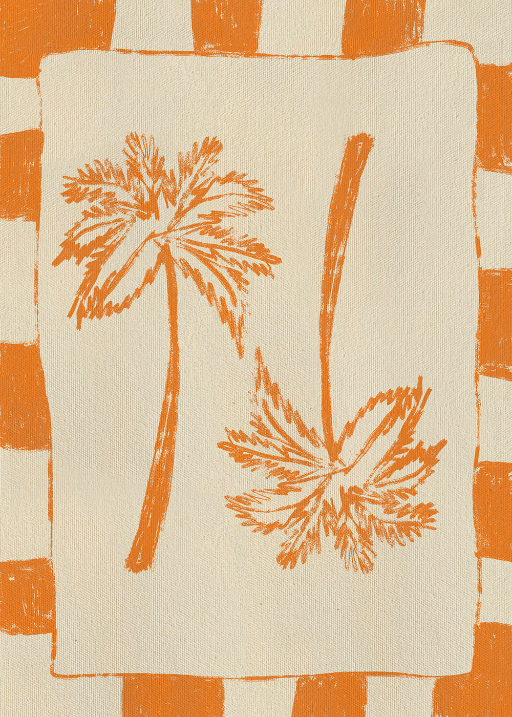Illustration Palm paradise – Orange