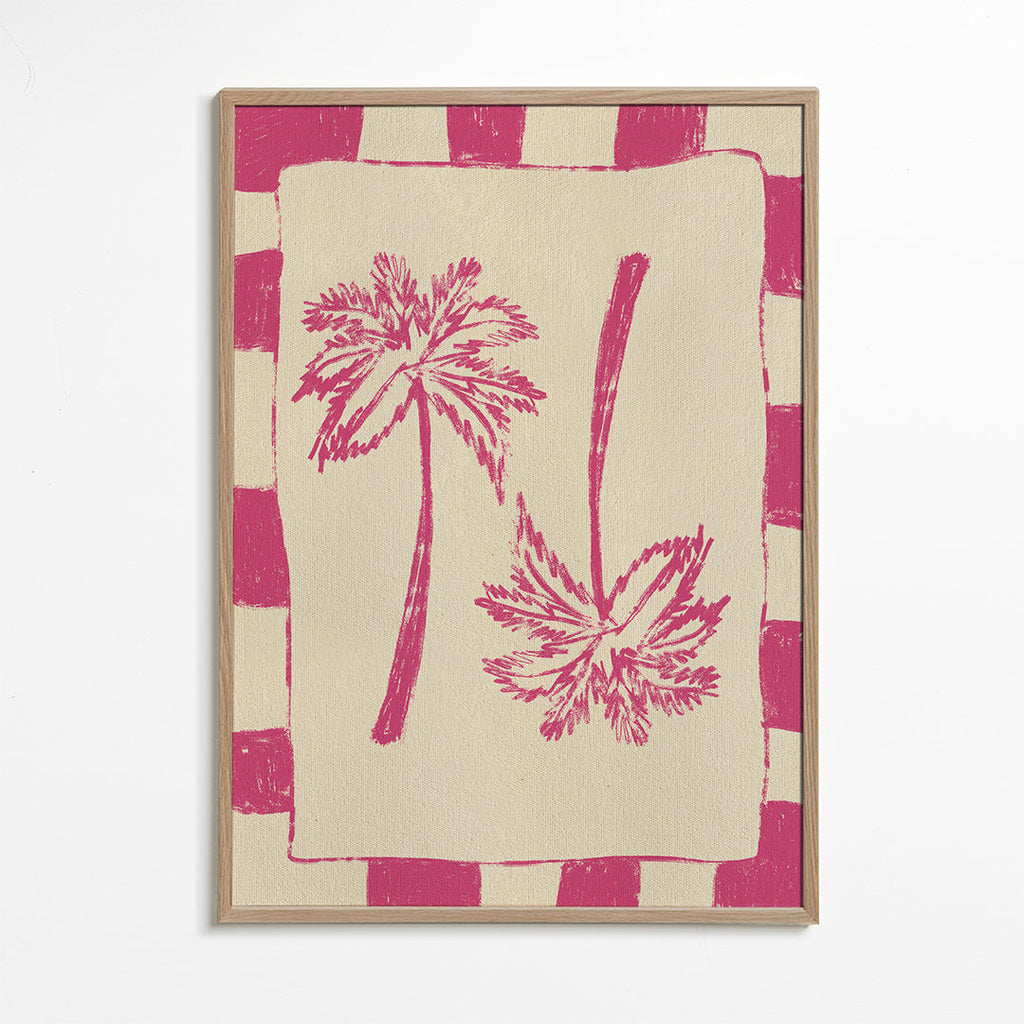 Illustration Palm paradise – Pink
