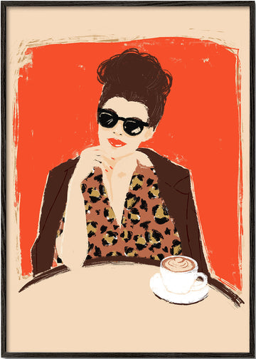 Illustration At the Café