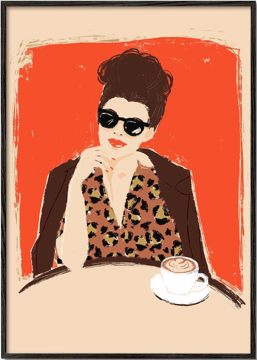 Illustration At the Café