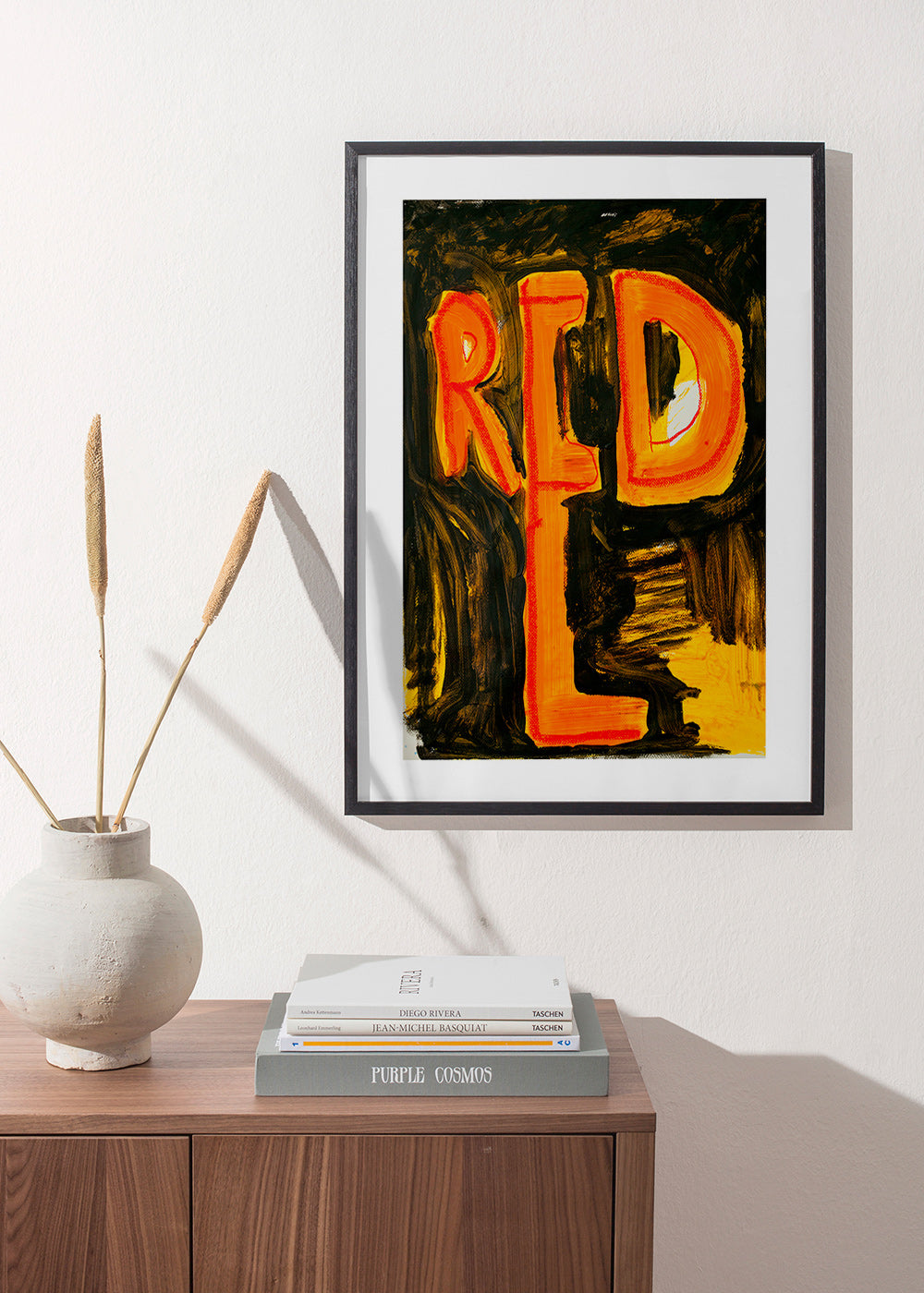 Ilustración tipográfica en trazo pictórico 'RED' – Product3