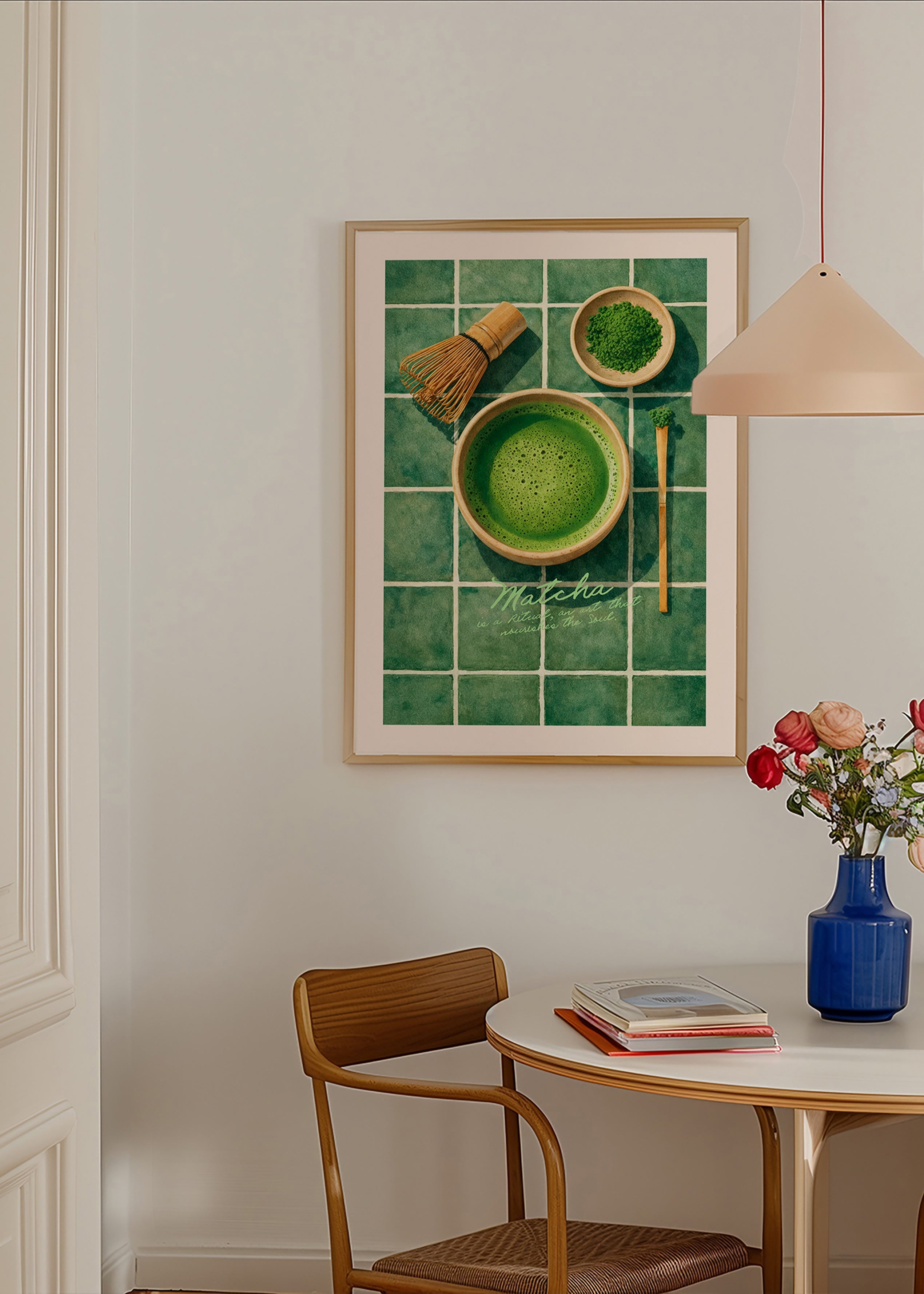 Kitchen art: Matcha bowl composition