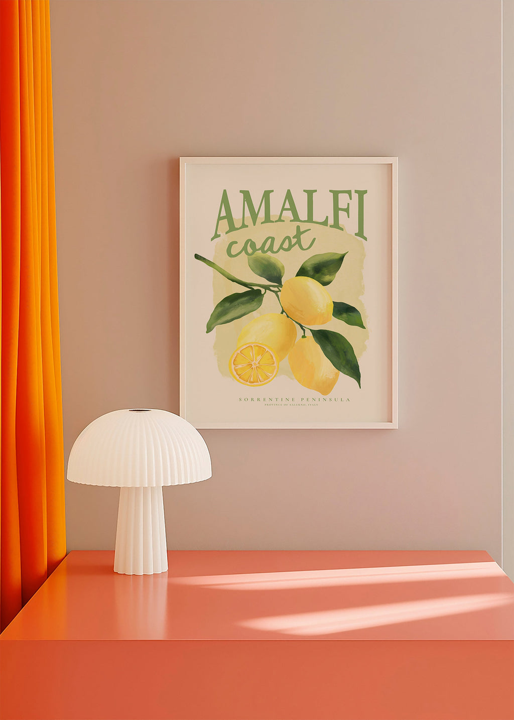 Botanical Amalfi lemon print