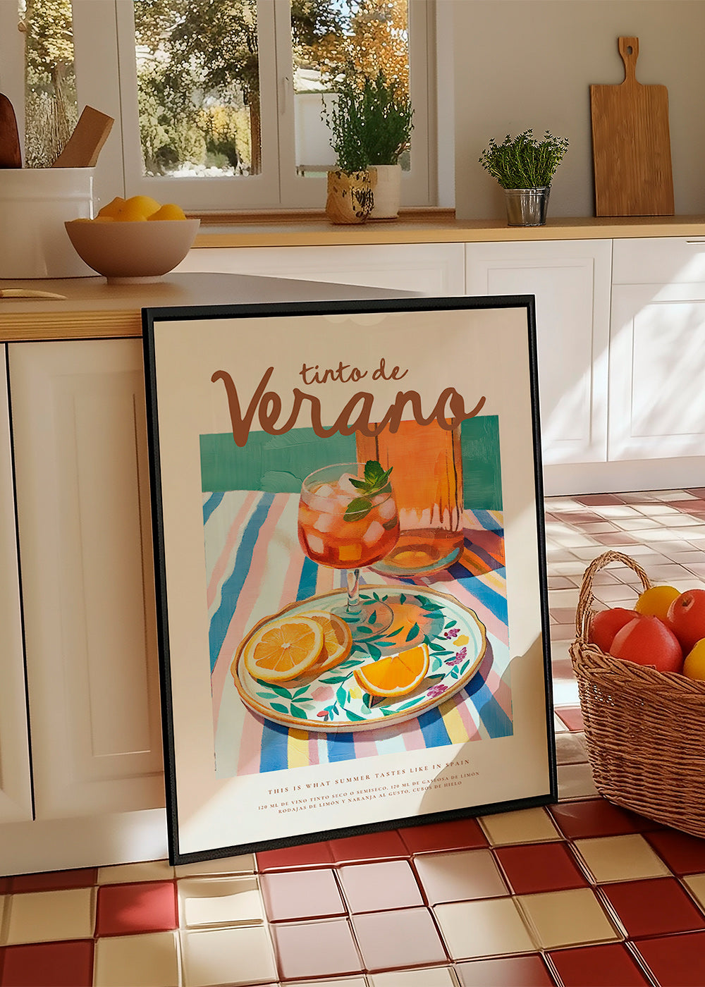 Kitchen art: summer tinto with citrus
