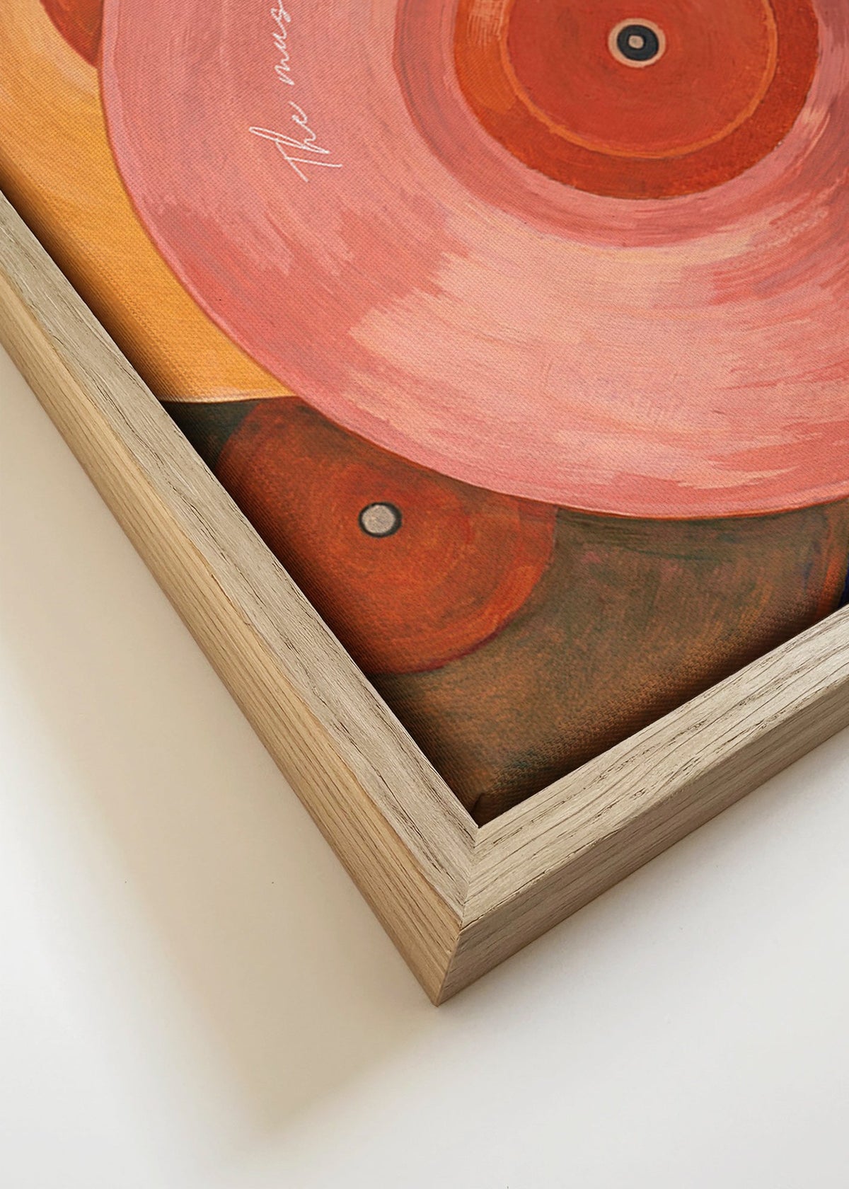 Pink vinyl illustration with turntable arm